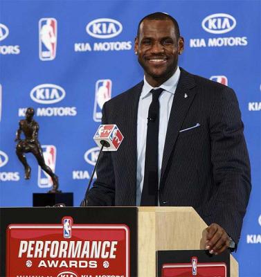 LEBROM JAMES " MVP DE LA NBA AMERICANA "