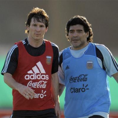 LEO MESSI Y DIEGO ARMANDO MARADONA " UNIDOS POR EL 10 DE ARGENTINA "