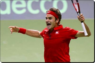 Roger Federer superó al italiano Fabio Fognini