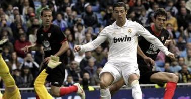 Cristiano Ronaldo en el partido Real Madrid Sevilla - 0
